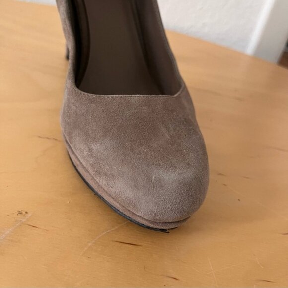 BCBGeneration Nude Suede Platform Pump Size 10 - Picture 12 of 15